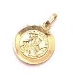 Medalha de ouro amarelo 18k - So Jorge - 2MEO0022