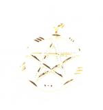 Medalha Estrela de Davi em ouro amarelo 18k - 2MEO0023