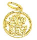 Medalha de São Jorge em ouro amarelo 18k - 2MEO0039 Medalha de São Jorge em ouro amarelo 18k - 2MEO0039