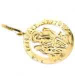 Medalha de So Bento em ouro amarelo 18k