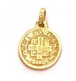 Medalha de So Bento em ouro amarelo 18k - 2MEO0065