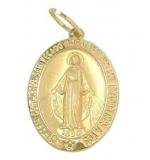 Medalha de Nossa Senhora das Graas em ouro 18k - 2MEO0080