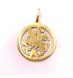 Medalha de ouro amarelo 18k - So Jorge - 2MEO0096