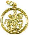 Medalha de ouro amarelo 18k - São Jorge - 2MEO0033 Medalha de ouro amarelo 18k - São Jorge - 2MEO0033