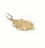 Medalhinha colonial Nossa Sra do Carmo em ouro 18k - 2MEO0194