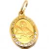 Medalha em ouro 18k - Santa Luzia Oval - 2MEO0281