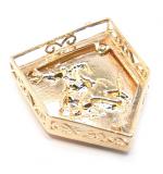 Medalha de ouro amarelo 18k - So Jorge - MEO0317