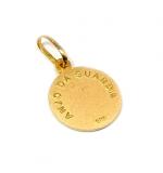 Medalha de Anjo da Guarda em ouro 18k - 2MEO0332