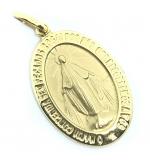 Medalha de Nossa Senhora das Graas em ouro 18k - 2MEO0359