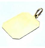 Medalha em ouro amarelo 18k - Placa fosca - 2MEO0361