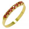 Meia Aliana de Rubis em ouro 18k (Produto Esgotado)