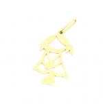 Pingente em ouro amarelo 18k - Boneco - 2PEO0126