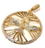 Pedantife em ouro 18k - Pomba Divino Espirto Santo