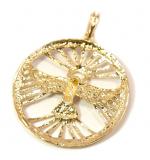 Pedantife em ouro 18k - Pomba Divino Espirto Santo