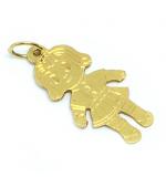 Pingente em ouro amarelo 18k - Boneca - 2PEO0087