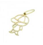 Pingente em ouro 18k - Boneco - 2PIO0444