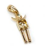 Pingente em ouro amarelo 18k - Boneco - 2PIB0050