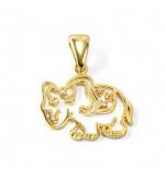 Elefante em ouro 18k com brilhante Elefante em ouro 18k com brilhante