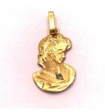 Pingente em ouro amarelo 18k - camaféu - 2PIE0001