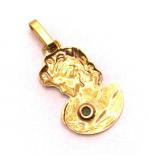 Pingente em ouro amarelo 18k - camaféu - 2PIE0001