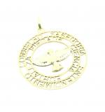 Pingente em ouro 18k - Pomba Divino Espirto Santo - 2PIO0439