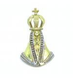 Pingente em ouro amarelo 18k - N.Sra.Aparecida- 2PIO0005