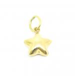 Pingente em ouro amarelo 18k - Estrela oca