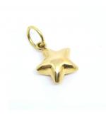 Pingente em ouro amarelo 18k - Estrela oca