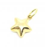 Pingente em ouro amarelo 18k - Estrela oca