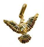 Pingente de ouro amarelo 18k - Pomba Divino Espirito Santo - 2PIO0414