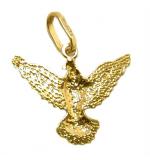 Pingente de ouro amarelo 18k - Pomba Divino Espirito Santo - 2PIO0414