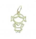 Pingente em ouro 18k - Boneca - 2PIO0445 Pingente em ouro 18k - Boneca - 2PIO0445
