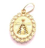 Pingente em ouro 18k com zirconias - N.Sra.Aparecida - 2PIZ0064