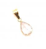 Pingente em ouro 18k com zirconia - Gota - 2PIZ0070