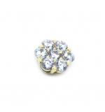 Pingente em ouro 18k - Flor de zirconia - 2PIZ0074