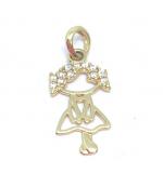 Pingente em ouro 18k - Boneca - 2PIZ0079