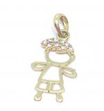 Pingente em ouro 18k - Boneco - 2PIZ0080