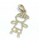 Pingente em ouro 18k - Boneco - 2PIZ0080