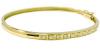 Bracelete feminino em ouro amarelo 18k com brilhantes - 2PUB0007