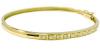 Bracelete feminino em ouro amarelo 18k com brilhantes - 2PUB0007 Bracelete feminino em ouro amarelo 18k com brilhantes - 2PUB0007