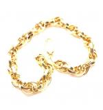 Pulseira de ouro amarelo 18k - Singapura Larga - 2PUO0676