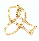 Pulseira feminina ouro 18k - Groumette 3x1 - 2PUO0101