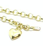 Pulseira feminina em ouro 18k - Elos portugueses - 2PUO0175 Pulseira feminina em ouro 18k - Elos portugueses - 2PUO0175