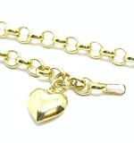 Pulseira feminina em ouro 18k - Elos portugueses - 2PUO0175