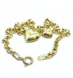 Pulseira feminina em ouro 18k - Elos portugueses - 2PUO0182