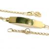 Pulseira em ouro 18k - Chapa criança - 2PUO0428 Pulseira em ouro 18k - Chapa criança - 2PUO0428