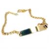 Pulseira de chapa em ouro amarelo 18k - 2PUO0470