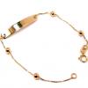 Pulseira em ouro 18k - Chapa criança - 2PUO0475 Pulseira em ouro 18k - Chapa criança - 2PUO0475