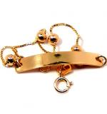 Pulseira em ouro 18k - Chapa criana - 2PUO0475