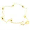Pulseira de bolinhas infantil em ouro 18k - 2PUO0495 Pulseira de bolinhas infantil em ouro 18k - 2PUO0495